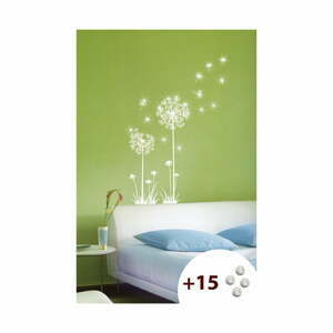 Set samolepky a 15 Swarovski krystalů Ambiance Dandelion Flowers