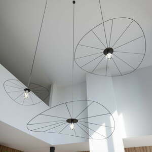 Černé závěsné svítidlo ø 110 cm Elliot – Nice Lamps