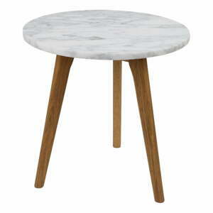 Odkládací stolek s deskou v dekoru kamene Zuiver, ⌀ 40 cm