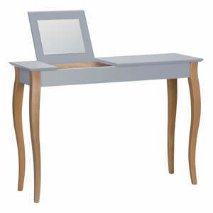 Šedý toaletní stolek se zrcadlem Ragaba Dressing Table, délka 105 cm