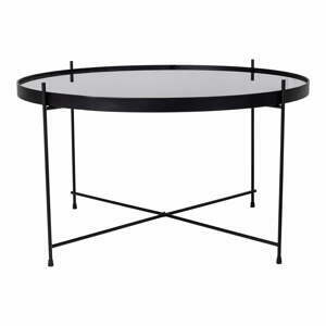 Černý kulatý konferenční stolek ø 70 cm Venezia - House Nordic