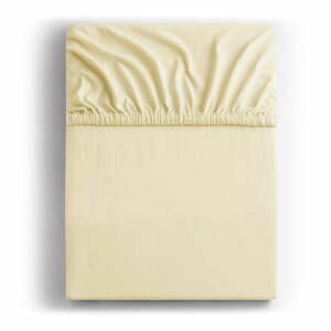 Krémové napínací prostěradlo jersey 90x200 cm Amber – Restilo
