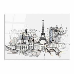 Skleněný obraz 70x100 cm Paris – Wallity