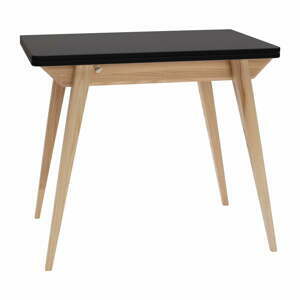 Rozkládací jídelní stůl s černou deskou 65x90 cm Envelope – Ragaba
