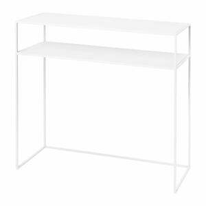 Bílý kovový konzolový stolek 35x85 cm Fera – Blomus