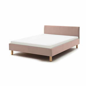 Růžová čalouněná jednolůžková postel 120x200 cm Lena – Meise Möbel