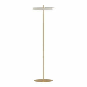 Bílá LED stmívatelná stojací lampa s kovovým stínidlem (výška 151 cm) Asteria Floor – UMAGE