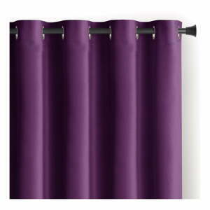 Fialový sametový dimout závěs 140x270 cm Eyelets – Restilo