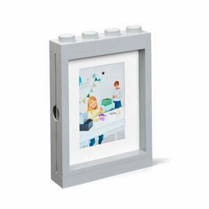 Šedý rámeček na fotku LEGO®, 19,3 x 26,8 cm