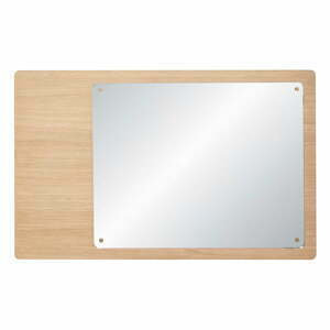 Nástěnné zrcadlo s dřevěným rámem 80x50 cm Split – Hübsch