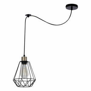 Černé kovové závěsné svítidlo 100x19 cm Primo – Candellux Lighting