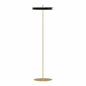 Černá LED stmívatelná stojací lampa s kovovým stínidlem (výška 151 cm) Asteria Floor – UMAGE