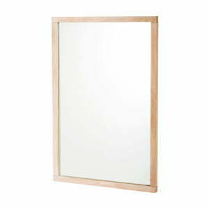 Nástěnné zrcadlo s dřevěným rámem 60x90 cm Lodur – Rowico