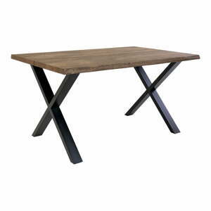 Jídelní stůl s deskou z masivního dubu House Nordic Toulon Smoked, 140 x 95 cm