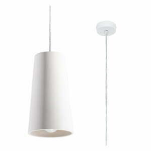Bílé keramické závěsné svítidlo Nice Lamps Armica