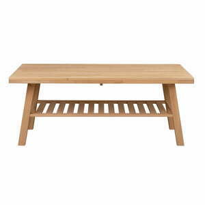 Konferenční stolek z broušeného dubového dřeva Rowico Brooklyn, 130 x 75 cm