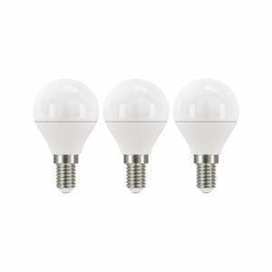 Teplé LED žárovky v sadě 3 ks E14, 5 W, 230 V - EMOS