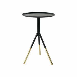 Mosazný odkládací stolek Dutchbone Elias, ⌀ 37 cm