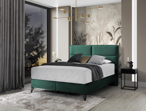Luxusní postel s komfortní matrací Sardegna 180x200, zelená Nube
