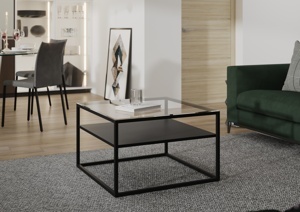 Moderní konferenční stolek Lina, černý