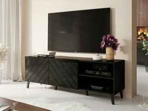 Moderní televizní stolek Itálie 150 , černý/černý lesk