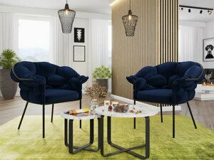 Designová jídelní židle/křeslo Chianti, modrá