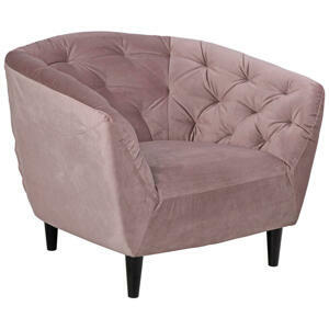 Ambia Home KŘESLO CHESTERFIELD, textil, dřevo, růžová