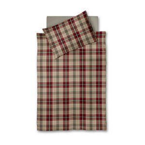 Fleuresse POVLEČENÍ, flanel, hnědá, bordeaux, tmavě červená, béžová, 140/200 cm