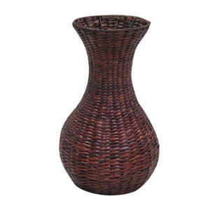 Landscape KOŠÍKOVÁ VÁZA, kov, přírodní materiály, 40 cm