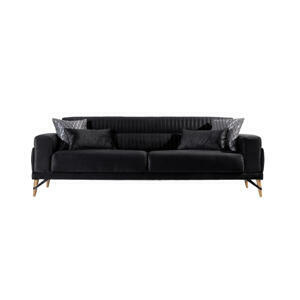 Livetastic TŘÍMÍSTNÁ POHOVKA, textil, černá