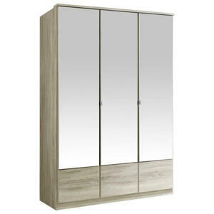 MID.YOU ŠATNÍ SKŘÍŇ SE ZRCADLEM, barvy dubu, 135/199/58 cm