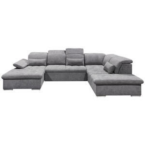 MID.YOU SEDACÍ SOUPRAVA, textil, šedá