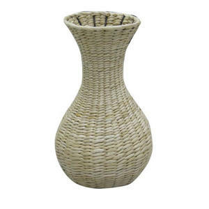 Landscape KOŠÍKOVÁ VÁZA, kov, přírodní materiály, 40 cm