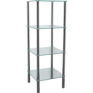 XXXL REGÁL, čiré, ocel, 39/107/39 cm