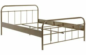 Bronzová kovová postel Vipack Boston 140 x 200 cm