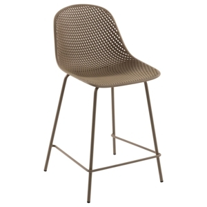 Béžová plastová barová židle Kave Home Quinby 65 cm