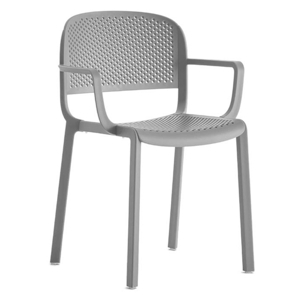 Pedrali Antracitově šedá plastová jídelní židle Dome 266