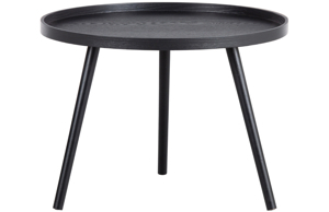 Hoorns Černý borovicový konferenční stolek Mireli 60 cm