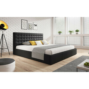 Čalouněná postel VERO rozměr 120x200 cm - Eko-kůže Bílá