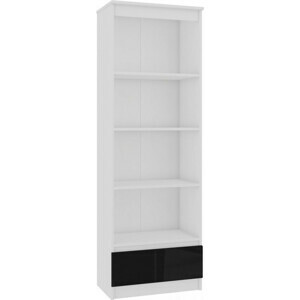 Regál R60 1SZ 4P - černý lesk