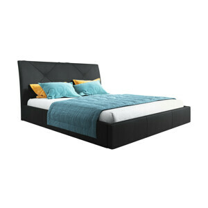 Čalouněná postel KARO rozměr 80x200 cm Bílá eko-kůže