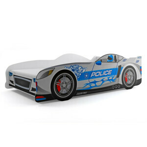 Dětská postel CARS 160x80 cm Červená