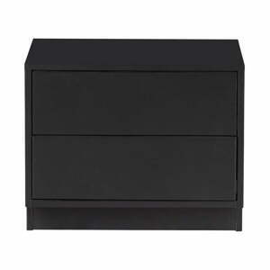 Čierny modulárny TV stolík z borovicového dreva 50x40 cm Finca – WOOOD