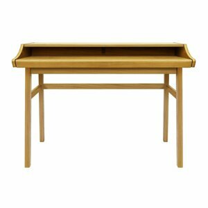 Pracovný stôl v dekore duba so sekretárom 44x115 cm Carteret – Woodman
