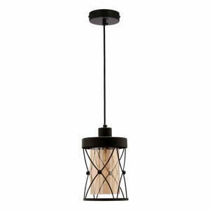 Čierne závesné svietidlo ø 15 cm Agar - Candellux Lighting