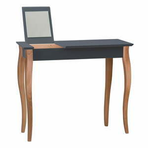 Grafitovosivý toaletný stolík so zrkadlom Ragaba Dressing Table, dĺžka 105 cm