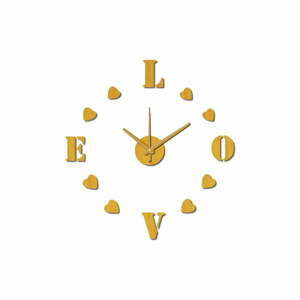 Nástenné nalepovacie hodiny Mauro Ferretti Love, ⌀ 60 cm