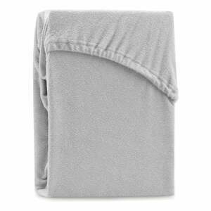Svetlosivá napínacia froté plachta 240x220 cm Ruby – Restilo