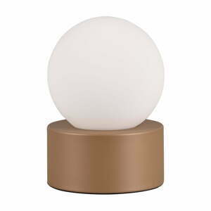 Bielo-hnedá stolová lampa (výška 17 cm) Countess – Trio