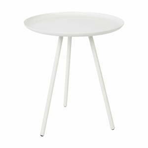 Biely odkladací stolík White Label Frost